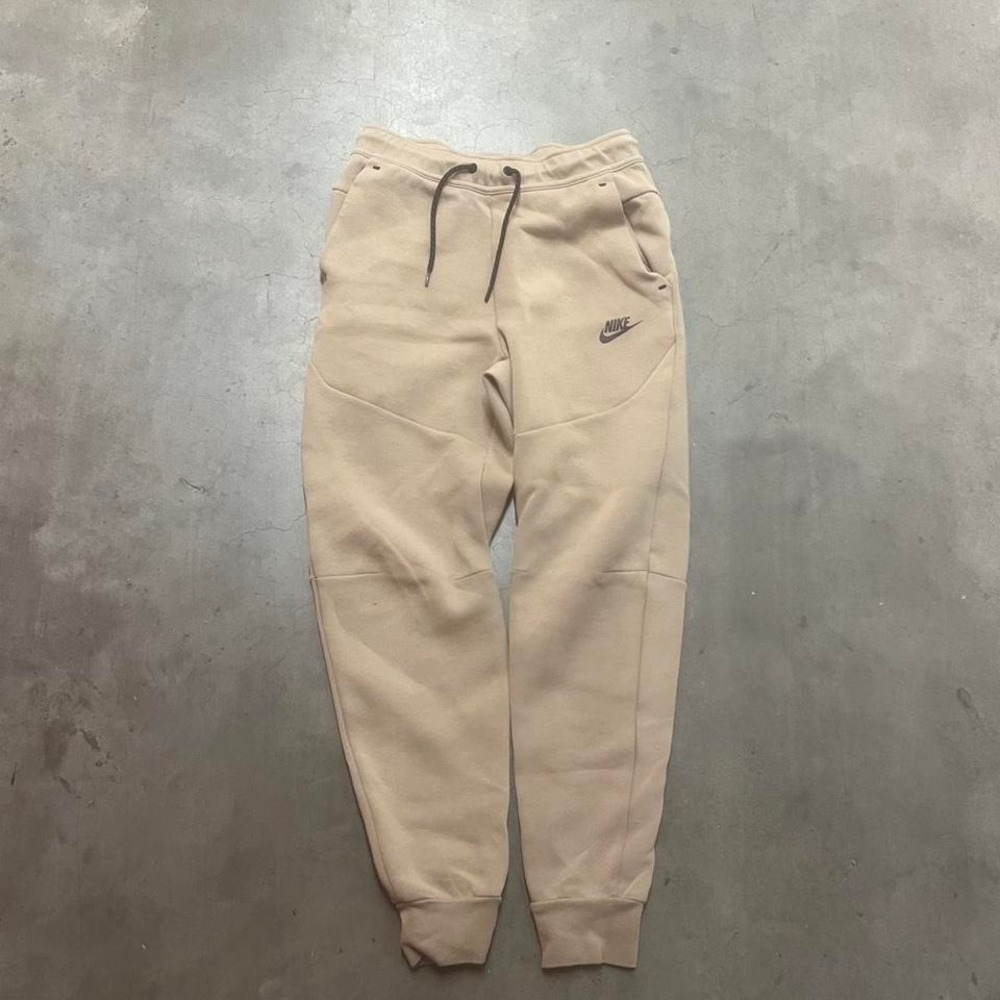 Nike tech men's hemp khaki jogger sweatpants slim straight casual xs